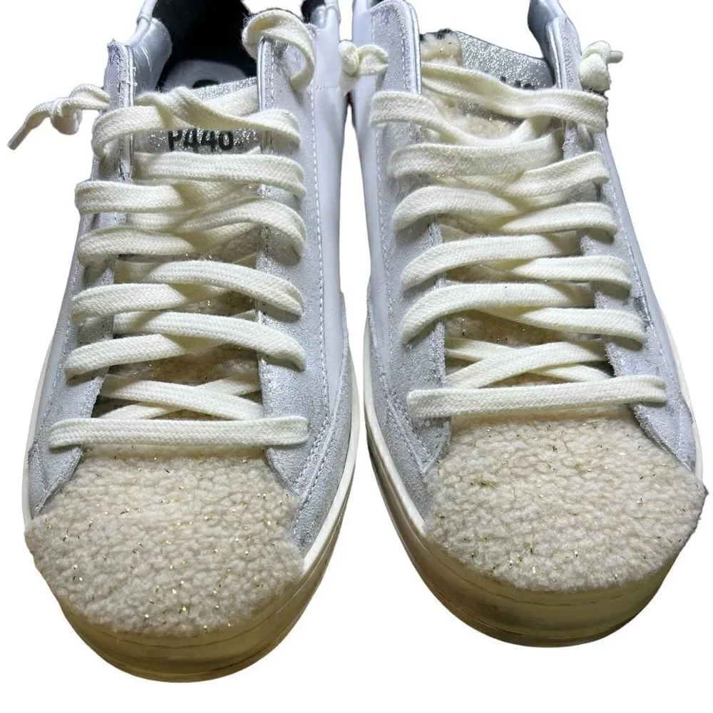 P448 Made in Italy John M Leather Sneaker NIB Size 39